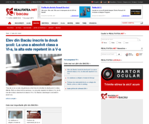 realitateabacau.ro: BACĂU | REALITATEA .NET
Site-ul de stiri nr. 1 in Romania iti ofera informatia proaspata corecta obiectiva si documentata despre stirile de ultima ora.