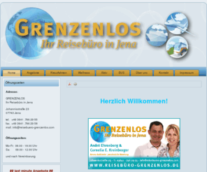 reisebuero-grenzenlos.com: GRENZENLOS - Ihr Reisebüro in Jena
Startseite des Reisebüros GRENZENLOS - Ihr Reisebüro in Jena. Lassen Sie sich verurlauben!