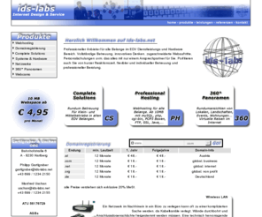 ids-labs.org: - ids-labs.net -
Professioneller Anbieter fr alle Belange im EDV Dienstleistungs und Hardware Bereich. Vollstndige Betreuung, innovatives Denken, zugeschneiderte Webauftritte, Personalschulungen uvm. das alles mit nur einem Ansprechpartner fr Sie. Porfitieren auch Sie von kurzer Reaktionszeit, flexibler und individueller Betreuung und professioneller Beratung.