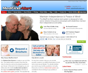 medfirstalert.org: Elderly Life Medical Alert Systems, Emergency Alert Device For Seniors, Medic Alert Module
The Med First Alert system is a 24 hour personal emergency medical alert devise designed to give elderly, sick or disabled persons safety and independence. Elderly life medical alert systems, emergency alert devise for seniors, medic alert.