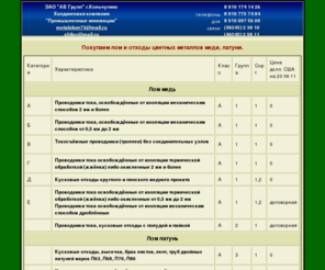 metalolom.info: Покупаем лом и отходы цветных металлов медь латунь
Куплю лом и отходы цветного металла  меди латуни  дорого, расчет наличными средствами  по факту поставки. Возможен самовывоз.