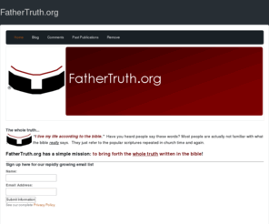 wirick.net: FatherTruth.org - Home
What the Bible really says