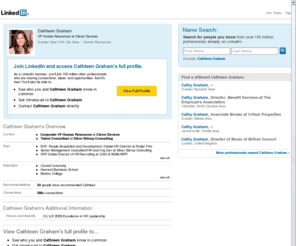 catgraham.com: Cathleen Graham  | LinkedIn
View Cathleen Graham's professional profile on LinkedIn.  LinkedIn is the world's largest business network, helping professionals like Cathleen Graham discover inside connections to recommended job candidates, industry experts, and business partners.