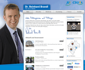 reinhardbrandl.com: Startseite | Dr. Reinhard Brandl
Webseite von Dr. Reinhard Brandl (CSU) | Mitglied des Deutschen Bundestages | Wahlkreis Ingolstadt mit den Landkreisen Eichstätt und Neuburg-Schrobenhausen