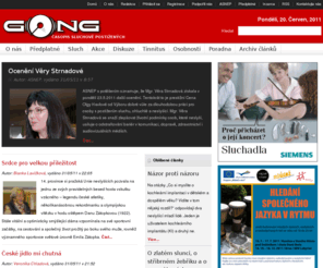gong.cz: Gong.cz - časopis sluchově postižených
Všechny potřebné informace ze světa sluchového postižení, neslyšících, znakového jazyka, tinnitu.