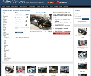 rallyevoitures.com: Voitures de rallye à vendre
Rallye Voitures.com is a classified of rally cars for sale, used and new rally parts, wheels, tyres.This website was started to help rally drivers and people who are eager to start rallying to find all rally related merchandise: rally cars, rally parts and rally cars for rent. Rallye Voitures is a free rallycarsforsale classified.