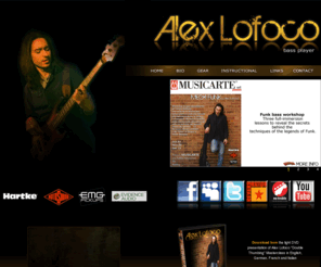 alexlofoco.com: ALEX LOFOCO bass player
