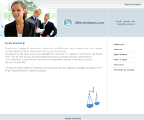 midivorciobarato.com: Midivorciobarato.com - Nuestro Despacho
Abogados especialistas en casos matrimoniales.
