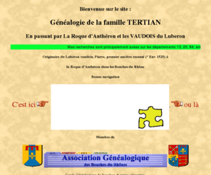 tertian.info: Généalogie de la Famille TERTIAN
Généalogie de la Famille TERTIAN