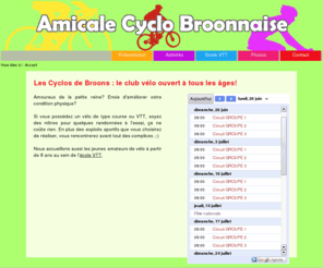 amicalecyclo-broons.org: Amicale Cyclo Broonnaise - Club FFCT - Broons (22)
Site de l'Amicale Cyclo Broonnaise, club cyclotouriste et école VTT, situé dans les Côtes d'Armor à Broons (22). 