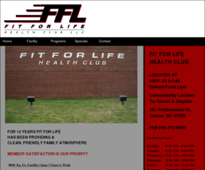 fflhealthclub.com: Welcome To FFL
Please contact us for membership pricing and detailed facility information. Email us at info@fflhealthclub.com, call us at 919.772.9900, or stop by for a free tour.