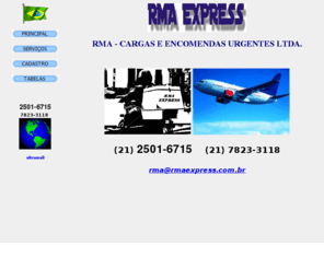 rmaexpress.com.br: **** RMA EXPRESS - CARGAS E ENCOMENDAS URGENTES LTDA ****
