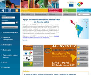 al-invest4.eu: AL-INVEST
El Programa AL INVEST es uno de los programas regionales de cooperación económica más importantes de la Comisión Europea cuyo fin es apoyar el proceso de internacionalización de las PYMES latinoamericanas...