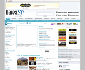 baressp.com.br: BaresSP.com.br
BaresSP! O maior guia de bares, casas noturnas e show de São Paulo!