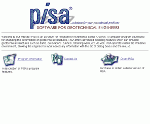 pisa.ab.ca: P I S A Geotechnical Software
