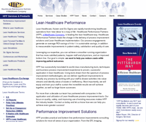 tagds.com: Lean Healthcare Performance
Lean healthcare training and consulting for healthcare facilities from the leaders of lean healthcare implementation