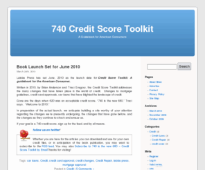 740creditscoretoolkit.com: 740 Credit Score Toolkit — A Guidebook for American Consumers
A Guidebook for American Consumers