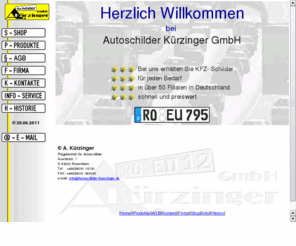 Autoschilder-kuerzinger.de: Preiswerte Autoschilder, Europa-Schilder ...