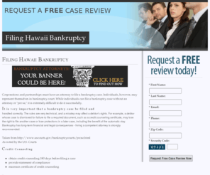 filinghibankruptcy.com: Filing Hawaii Bankruptcy
Filing Hawaii Bankruptcy | Filing Hawaii Bankruptcy | Hawaii Bankruptcy Lawyers, Attorneys, Legal Information  - Find a bankruptcy lawyer to handle your debt issues