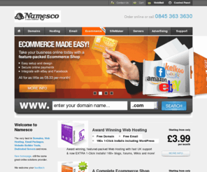 namescolimited.co.uk: Web domain, Register domain names, Hosting, Dedicated server solutions - Namesco
Web domain name registration and hosting solutions with fast, multiple Domain Name search, registration and management system. Broadband, Dedicated Servers, E-commerce and Web Design.