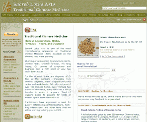 sacredlotus.com: Traditional Chinese Medicine (TCM) - Sacred Lotus Arts
A comprehensive references on Traditional Chinese Medicine (TCM), Herbs, Formulas, and Acupuncture Points. Study TCM theory, patterns & syndromes, TCM diagnosis