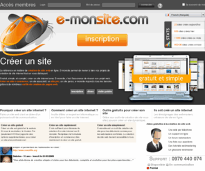 e-monsite.com: Créer un site internet gratuitement avec E-monsite - Création de site web
Créer un site internet est facile avec E-monsite. C'est un logiciel de création de site internet gratuit en ligne. Il intègre des outils pour créer un site internet pro.