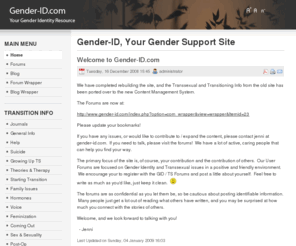 gender-id.com: Gender-ID, Your Gender Support Site
Joomla! - the dynamic portal engine and content management system