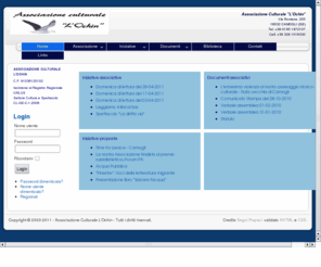 lochin.org: Associazione Culturale L'Ochin
Sito dell'Associazione Culturale L'Ochin di Camogli che organizza incontri ed eventi intelletuali relativi al nostro territorio