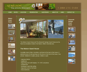 nelsonguesthouse.com: :: A1 Nelson Vacation Rentals ::
