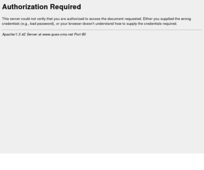 ques-cms.net: 401 Authorization Required
