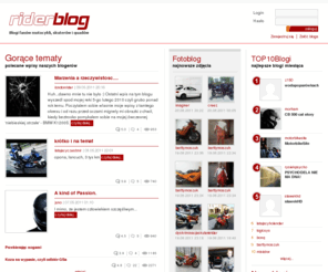 riderblog.pl: Riderblog - blogi fanów motocykli, skuterów i quadów
Riderblog - blogi fanów motocykli, skuterów i quadów
