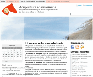 acupunturaenveterinaria.com: Acupuntura en Veterinaria | Libro acupuntura Veterinaria, Dolores Puertas. Cursos acupuntura.
Acupuntura en Veterinaria libro completo de Dolores Puertas y Albert Snijders . Compra de Libro acupuntura. Acupuntura en animales Cursos y diplomatura en  reconocido por el  IVAS International Veterinary Acupuncture Society.