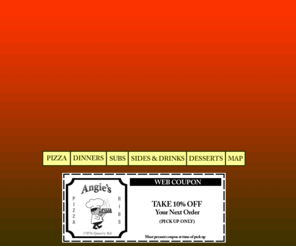 angiespizzaandribs.com: Angies Pizzeria
Angie's Pizza serves downriver Michigan with the finest pizza, ribs, subs, sandwiches, etc. (Just ask your neighbor). 
Most complete carry out menu around, with exceptional quality & quantity.  Angie's Pizza 17076 Quarry Rd. Riverview, MI 48193
Phone # (734) 284-6650