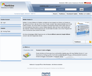netklee.de: Netklee
Affiliate-Software für Publisher - Diese Software biete sich hervorragen zum parken von Domains an.
