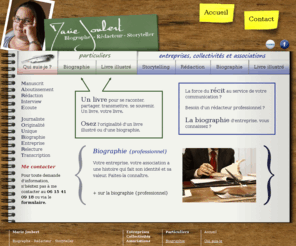 biographe-storyteller.com: Marie Joubert - Biographe Redacteur Storyteller
Marie Joubert ecrit pour les entreprises et les particuliers : biographie, storytelling, redactionnel, livre illustre ...