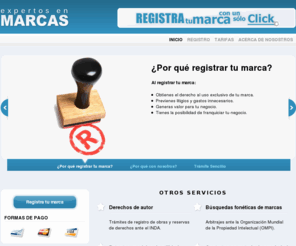 expertosenmarcas.com: Expertos en marcas
Sitio para registrar marcas, propiedas intelectual, 