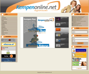 kempenonline.net: Welkom op Kempenonline.net
Kempenonline.net is een regionale website met nieuws uit de regio De Kempen in de vorm van Videofilmpjes