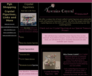 pghshopping.com: Crystal Figurines Treasures - Crystal Figurine
Crystal Figurines, hand crafted with genuine Swarovski crystal. Crystal Figurines Treasured Forever.