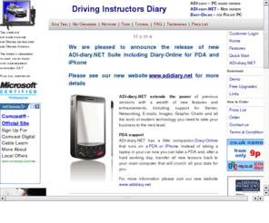 adi-diary.co.uk: ADI Diary
ADI-diary.NET diary for driving instructors and driving schools