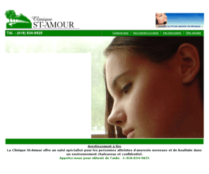 cliniquestamour.com: anorexie boulimie Clinique St-Amour aide et thérapie
Anorexie et boulimie, obtenir de l'aide à la Clinique St-Amour