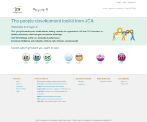 demo-psych-e.com: JCA Psych-e - People Development Toolkit - Getting the best out of people in a sustainable way - Cheltenham, Gloucestershire - Emotional Intelligence
Psych-e - The JCA people development toolkit