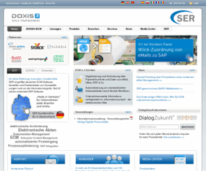 ecmcheck.com: SER | Enterprise Content Management, elektronische Archivierung, Dokumenten-Management, Business Process Management, e-Mail Archivierung, Compliance
SER ist Softwarehersteller für iECM - integriertes Enterprise Content Management. Über 23 Jahre Erfahrung in den Bereichen elektronische Archivierung, Dokumenten-Management, Business Process Management, Workflow, digitaler Posteingang zeichnen uns aus.