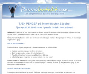 passivinntekt.com: Passiv Inntekt
Passiv inntekt