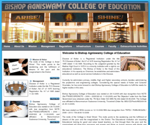 baceducation.org: ::: Bishop Agniswamy College of Education, Muttom :::
