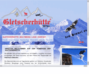 gletscherhuette.com: Gletscherhütte am Hintertuxer Gletscher - Tirol, Österreich
Gletscherhütte