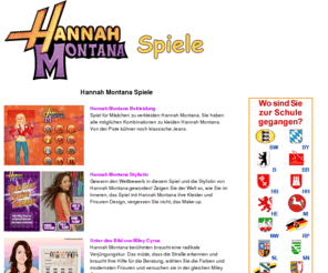 hannahmontanaspiele.net: Hannah Montana Spiele
Genießen Sie die besten Spiele von Hannah Montana! Sammeln Sie alle Ihre Freunde, um mit dem berühmten Miley Cyrus auf dem Disney Channel zu spielen.