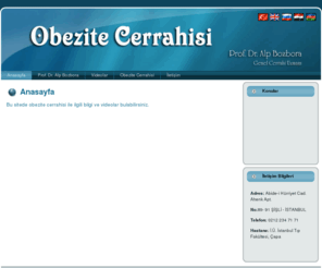 obezitecerrahisiturkiye.com: Obezite Cerrahisi - Prof. Dr. Alp Bozbora - Anasayfa
