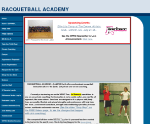 academiaderacquetball.com: Racquetball Academy
racquetball lesson, racquetball lessons, racquetball instruction, racquetball academy