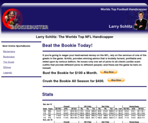 bookiebuster.org: BOOKIEBUSTER.ORG - Larry Schlitz The Worlds Top Football Handicapper
