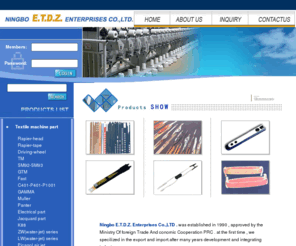 chinagyg.com: Ningbo E.T.D.Z. Enterprises Co.,LTD.-textile machinery spare parts , accessories
